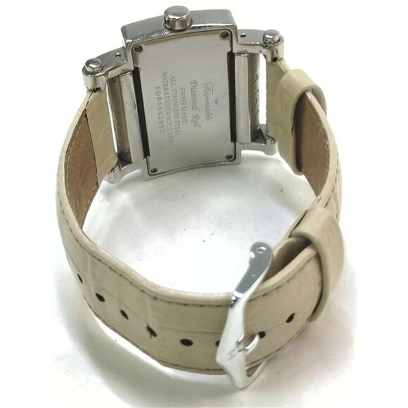 Façonnable 38mm Silver Diamond Square Watch 862915 main image 5